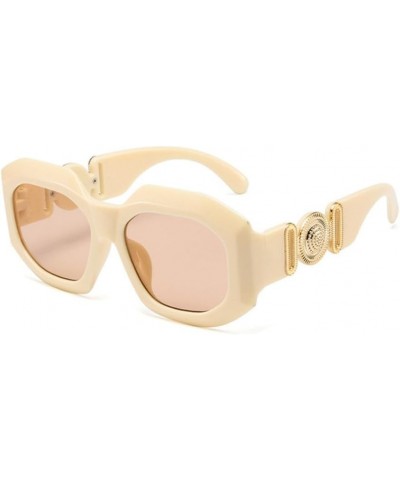 metal trim Irregular frame sunglasses women retro sunglasses 6 $16.69 Rectangular