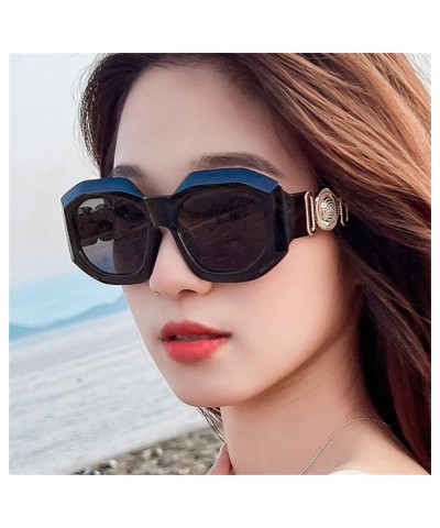 metal trim Irregular frame sunglasses women retro sunglasses 6 $16.69 Rectangular