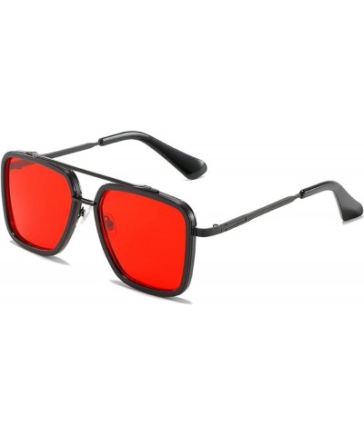 Square Frame Men And Women Sunglasses Outdoor Sports Driving Trendy UV400 Sunglasses Gift H $13.37 Square