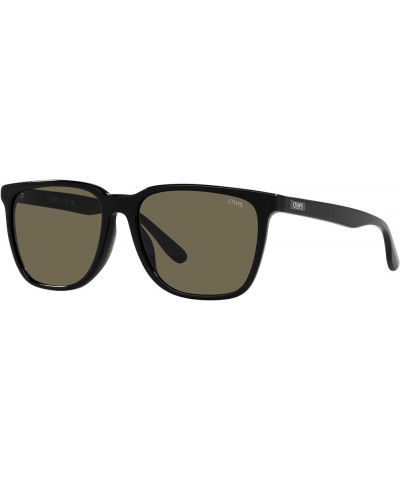 Men's Cp5015u Universal Fit Square Sunglasses Shiny Black/Brown $14.24 Square