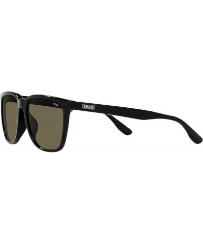 Men's Cp5015u Universal Fit Square Sunglasses Shiny Black/Brown $14.24 Square