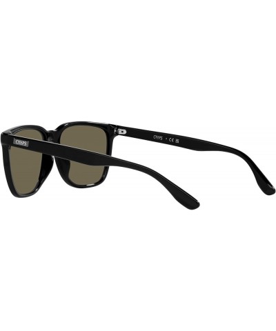 Men's Cp5015u Universal Fit Square Sunglasses Shiny Black/Brown $14.24 Square