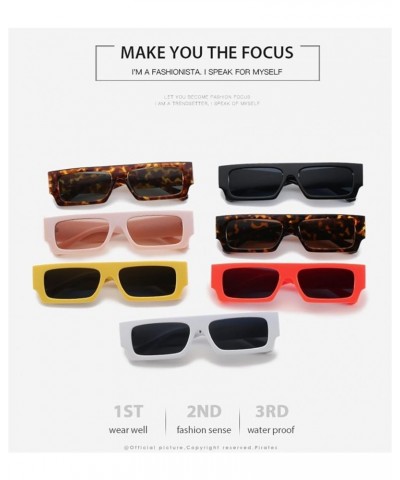 Square Frame Small Frame Men and Women Sunglasses Outdoor Fashion Decorative Sunglasses Sunglasses (Color : 5, Size : One Siz...