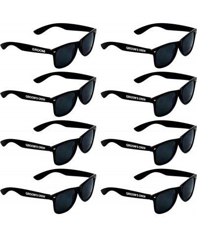 Groomsmen Proposal Gift Sunglasses set of 8, Bachelor Party Favors Decorations For Men. Groom's Crew Black $17.10 Rectangular