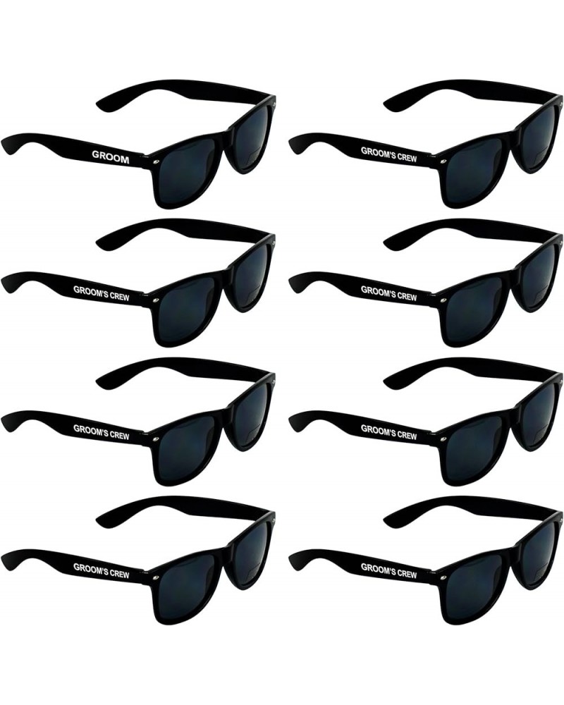 Groomsmen Proposal Gift Sunglasses set of 8, Bachelor Party Favors Decorations For Men. Groom's Crew Black $17.10 Rectangular