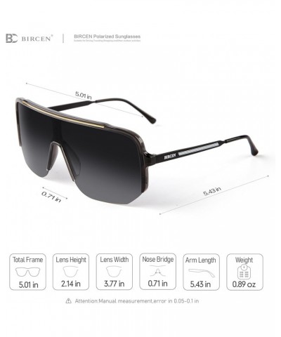 Polarized Sunglasses for Men UV - Protection Wrap Around Trendy Mens Shady Rays Sport Shades for Golf Cycling Fishing A- Grad...