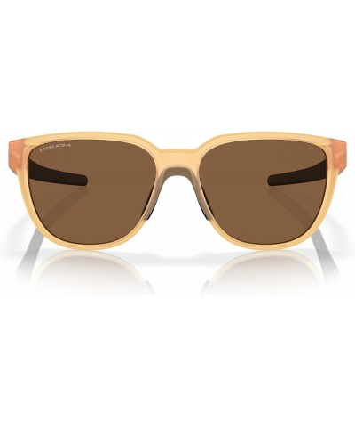 Men's Oo9250a Actuator Low Bridge Fit Rectangular Sunglasses Matte Transparent Light Curry/Prizm Bronze $66.70 Rectangular