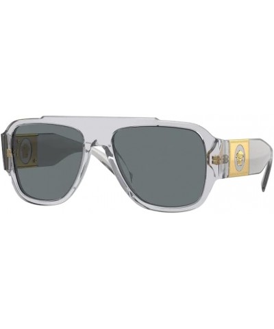 VE4436U Pillow Sunglasses for Men + BUNDLE With Designer iWear Eyewear Kit Transparent Grey / Dark Blue $76.22 Wayfarer