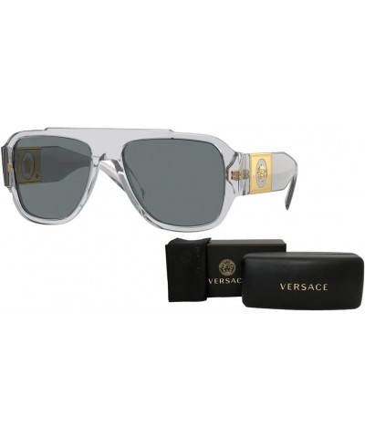 VE4436U Pillow Sunglasses for Men + BUNDLE With Designer iWear Eyewear Kit Transparent Grey / Dark Blue $76.22 Wayfarer