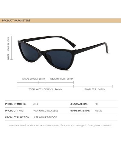 Small Frame Sunglasses Men and Women Street Shooting Outdoor Sun-Shading Decorative Glasses (Color : C, Size : Medium) Medium...