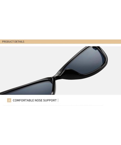 Small Frame Sunglasses Men and Women Street Shooting Outdoor Sun-Shading Decorative Glasses (Color : C, Size : Medium) Medium...