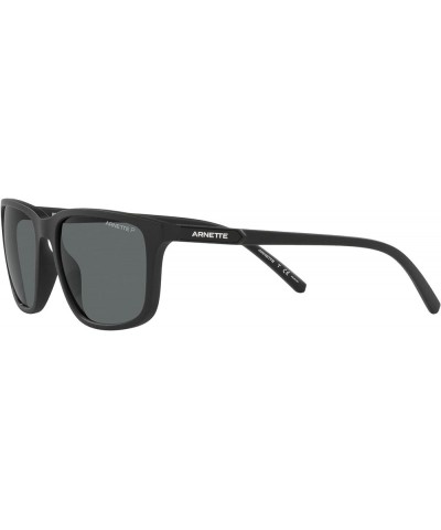 Men's an 4288 Rectangular Sunglasses Matte Black $30.82 Square