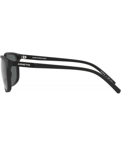 Men's an 4288 Rectangular Sunglasses Matte Black $30.82 Square