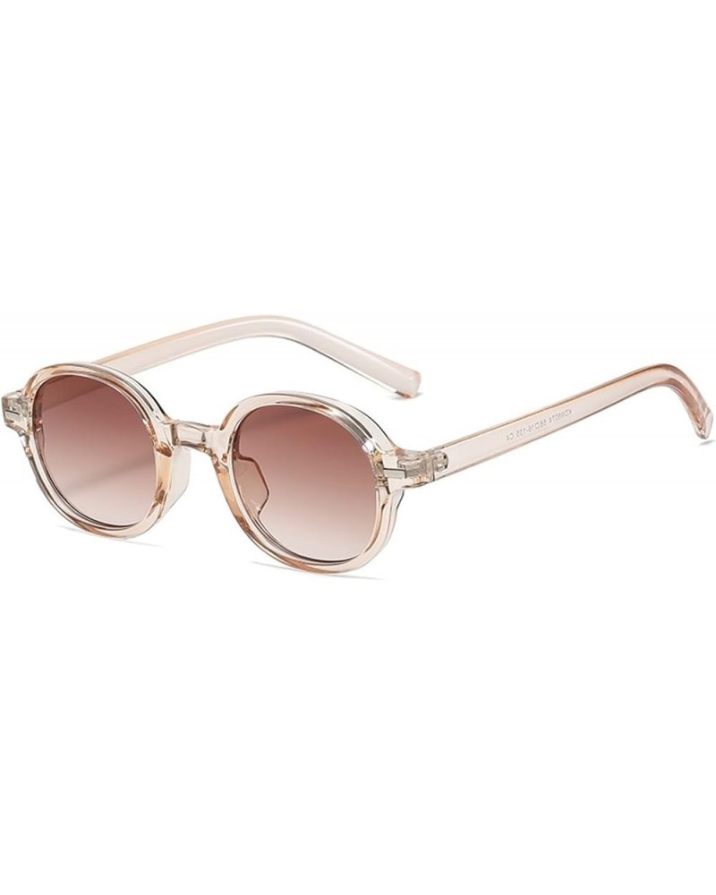 Round Frame Retro Sunglasses for Men and Women Outdoor Holiday Beach (Color : G, Size : Medium) Medium C $18.53 Designer