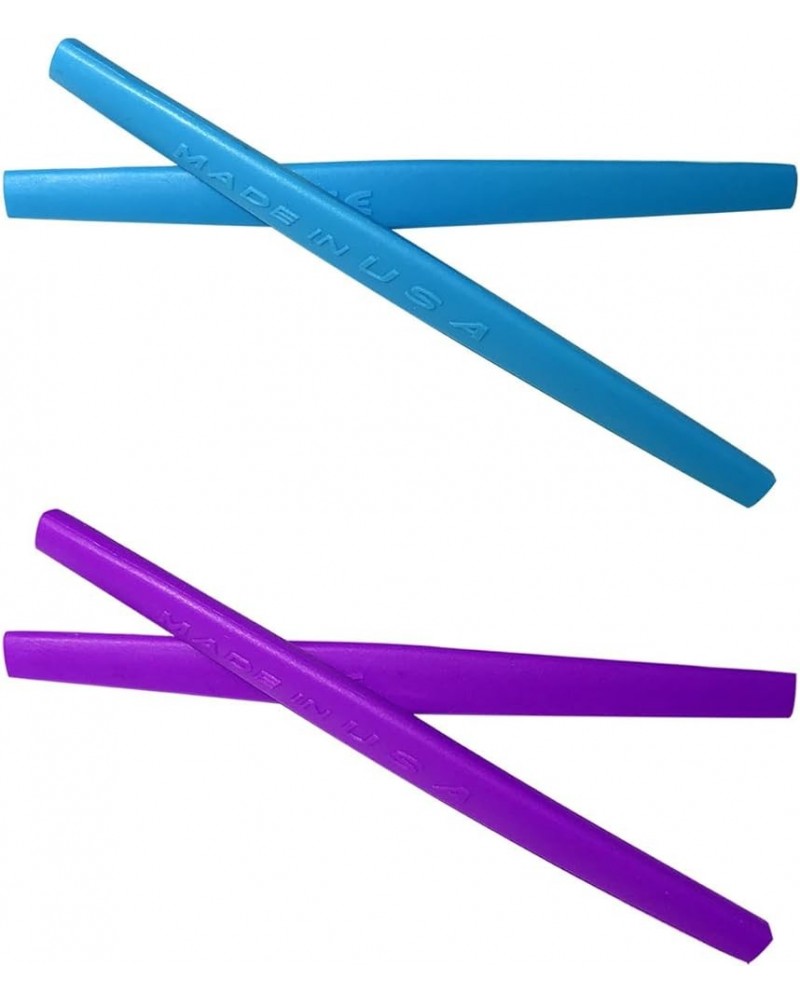 Replacement Silicone Leg Set For Oakley Square Wire 2.0 Ear socks Rubber Kit Blue+purple Blue+Purple $10.00 Butterfly