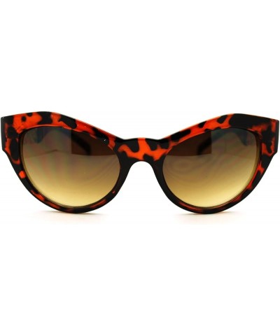 Womens Fashion Sunglasses Designer Chain Frame Oval Cateye UV 400 Tortoise brown $7.92 Oval