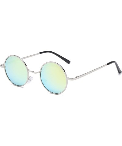 Retro Polarized Men and Women Sun Shading Sunglasses Outdoor Vacation Beach (Color : H, Size : Medium) Medium E $21.76 Designer