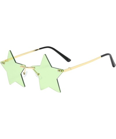 Irregular Shape Retro Sunglasses Glasses Eyewear Shades Vintage Irregular Unisex 70s Men Green $8.00 Aviator