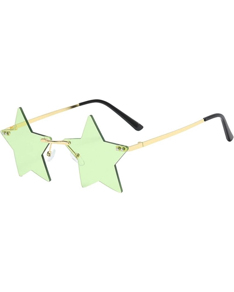 Irregular Shape Retro Sunglasses Glasses Eyewear Shades Vintage Irregular Unisex 70s Men Green $8.00 Aviator