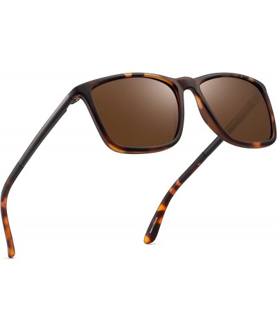 Polarized Driving Sunglasses Retro Square UV protection Classic Sun Glasses Men Tortoise Frame / Polarized Brown Lens $14.74 ...