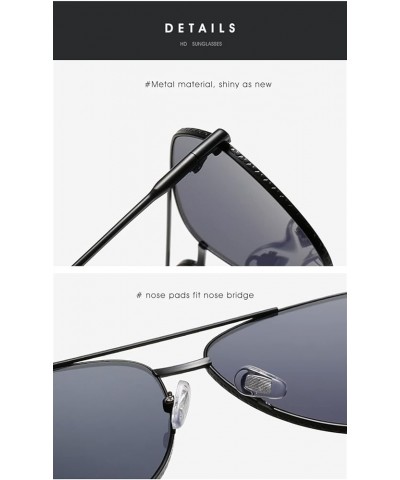 Men and Women Metal Fashion Large Frame Outdoor Vacation Sunglasses (Color : A, Size : 1) 1 D $17.99 Designer