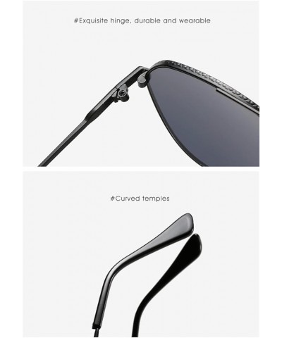 Men and Women Metal Fashion Large Frame Outdoor Vacation Sunglasses (Color : A, Size : 1) 1 D $17.99 Designer