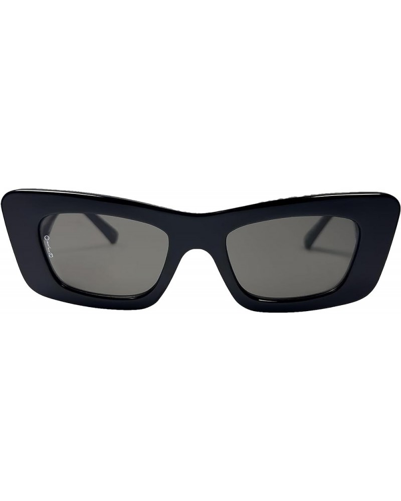 Women's Zoe Sunglasses Black/Smoke $16.40 Square