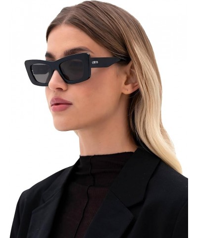 Women's Zoe Sunglasses Black/Smoke $16.40 Square