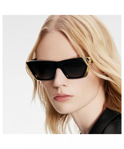 Men and Women Retro Cat Eye Sunglasses Fashion Simple Metal Side Decorative Sunglasses (Color : 1, Size : 1) 1 1 $10.34 Cat Eye