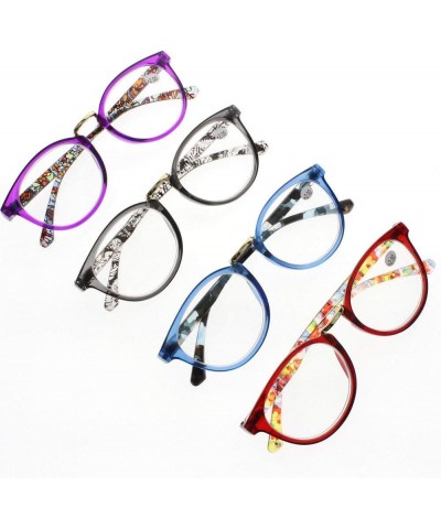 New Women Oval Bohemian Style Spring Hinges Reading Glasses Reader +1.00 ~ +4.00 All 4 Colors $6.75 Designer