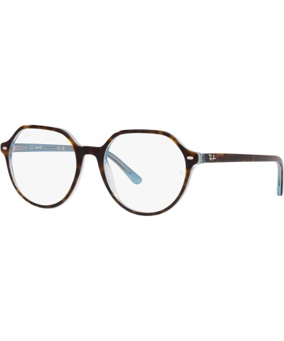 RB2195 Thalia Square Sunglasses Havana on Light Blue/Transition Clear to Sapphire $44.20 Square