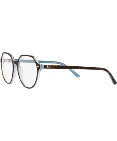 RB2195 Thalia Square Sunglasses Havana on Light Blue/Transition Clear to Sapphire $44.20 Square