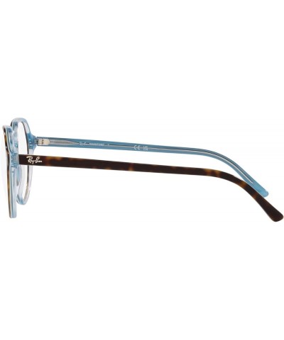 RB2195 Thalia Square Sunglasses Havana on Light Blue/Transition Clear to Sapphire $44.20 Square