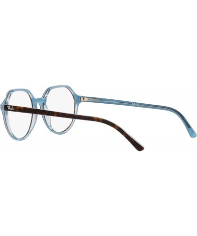 RB2195 Thalia Square Sunglasses Havana on Light Blue/Transition Clear to Sapphire $44.20 Square