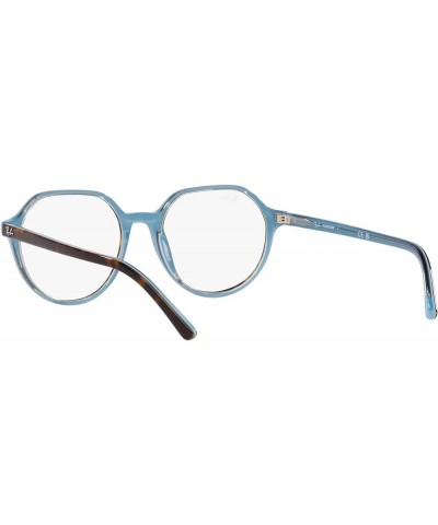 RB2195 Thalia Square Sunglasses Havana on Light Blue/Transition Clear to Sapphire $44.20 Square