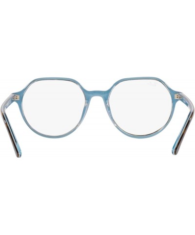 RB2195 Thalia Square Sunglasses Havana on Light Blue/Transition Clear to Sapphire $44.20 Square