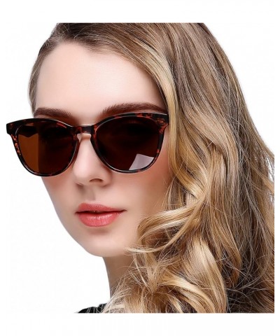 Semi Rimless Polarised Sunglasses Men Women Classic Horn Rimmed Frame UV400 Half Frame Shades 【b3】brown $7.79 Rimless