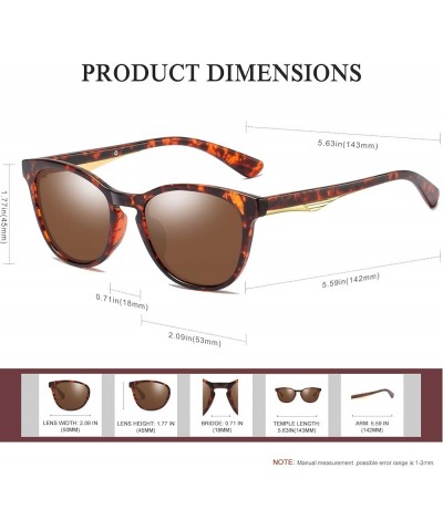 Semi Rimless Polarised Sunglasses Men Women Classic Horn Rimmed Frame UV400 Half Frame Shades 【b3】brown $7.79 Rimless