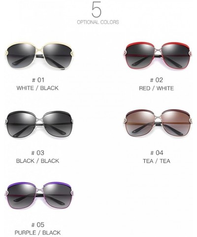 Ladies Polarized Sunglasses Trendy Sunglasses Classic Big Frame Glasses Driving Mirror Fishing Glasses Whitegrey $15.39 Recta...