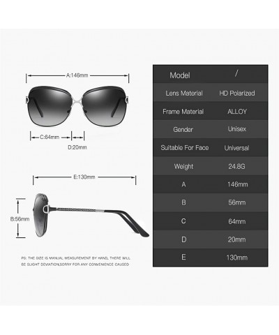 Ladies Polarized Sunglasses Trendy Sunglasses Classic Big Frame Glasses Driving Mirror Fishing Glasses Whitegrey $15.39 Recta...