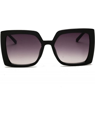 Jewel-Detail Frames Square Oversized Sunglasses for Women Black $31.74 Oversized