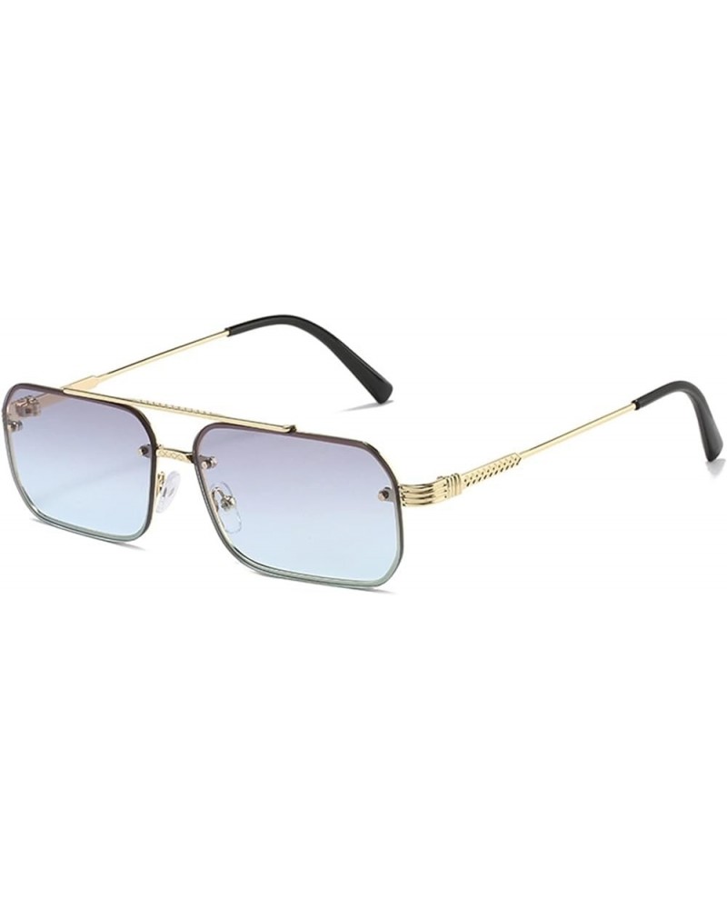 Retro Square Men and Women Sunglasses Uv400 Outdoor Vacation Sunglasses (Color : C, Size : Medium) Medium E $17.43 Designer