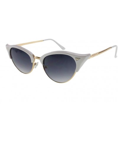 Elsie - Chic Luxury Cateye Sunglasses White $9.53 Cat Eye