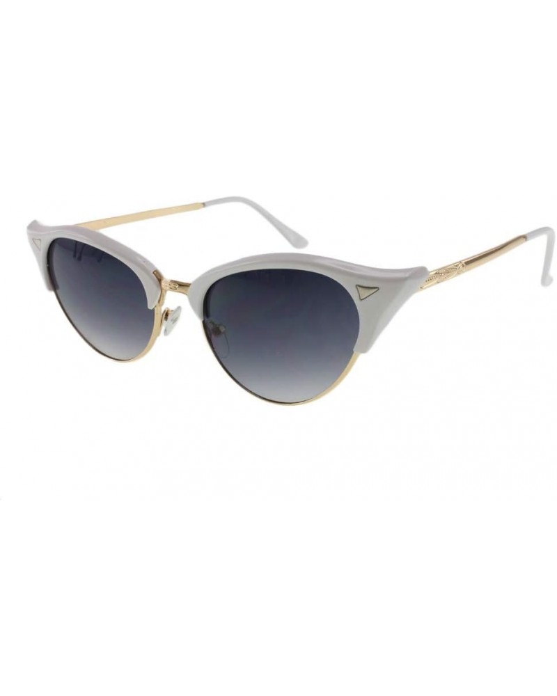 Elsie - Chic Luxury Cateye Sunglasses White $9.53 Cat Eye