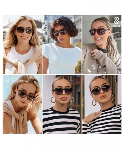 Sports Polarized Aviator Sunglasses for Women Men Lightweight Womens Retro Vintange Driving Shades SJ2269 Leopard $10.59 Sport