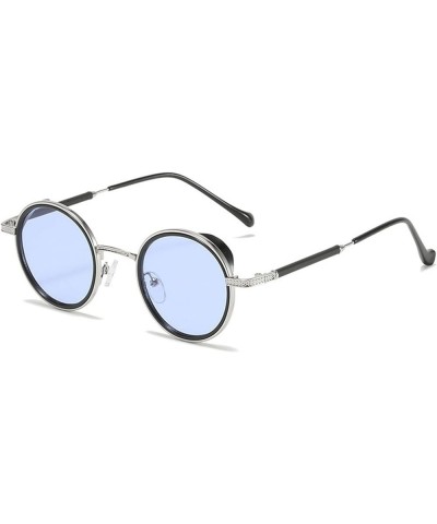 Metal Round Small Frame Cute Decorative Sunglasses for Men and Women (Color : F, Size : 1) 1A $15.70 Designer