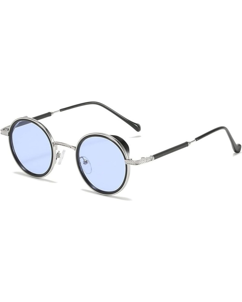 Metal Round Small Frame Cute Decorative Sunglasses for Men and Women (Color : F, Size : 1) 1A $15.70 Designer