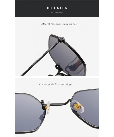 Metal Round Small Frame Cute Decorative Sunglasses for Men and Women (Color : F, Size : 1) 1A $15.70 Designer