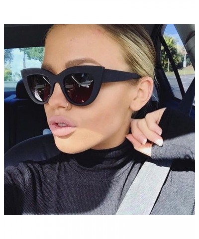 Large Frame Cat Eye Retro Sunglasses for Men and Women (Color : H, Size : 1) 1 I $18.68 Designer