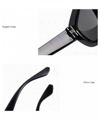 Large Frame Cat Eye Retro Sunglasses for Men and Women (Color : H, Size : 1) 1 I $18.68 Designer